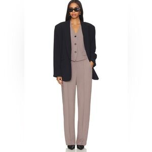 NWT SPANX Carefree Crepe Straight Leg Trouser in Smoke XL